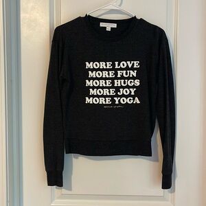 Spiritual Gangster Sweatshirt! More Love…More Yoga! Size small